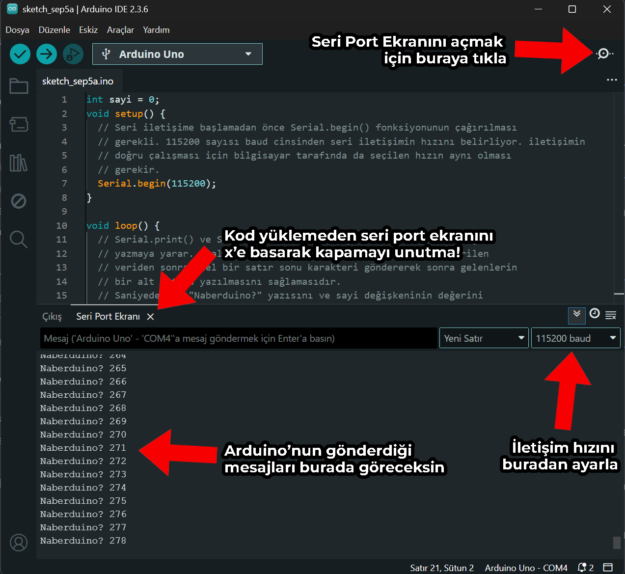 Seri Monitor Penceresi